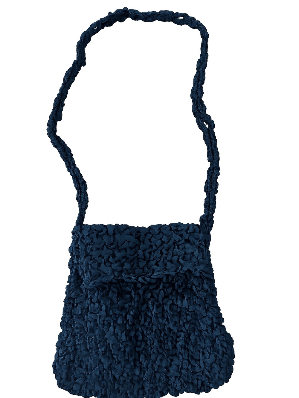 Black Crochet Crossbody Bag, handmade bag